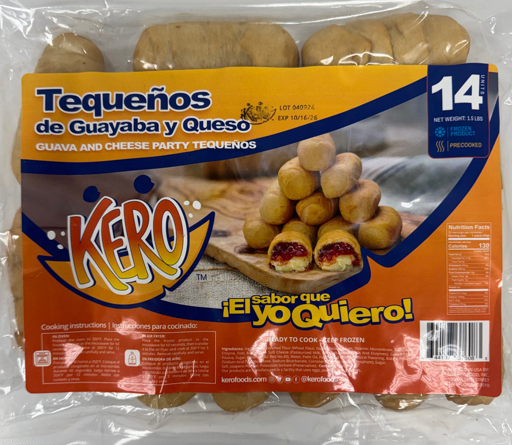 Tequeños de Guayaba y Queso-(Paquetes de 14)-$12