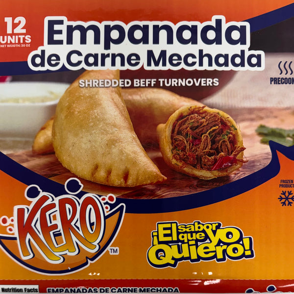 Empanada Venezolana de Carne Mechada-(Cajas de 12)-$14
