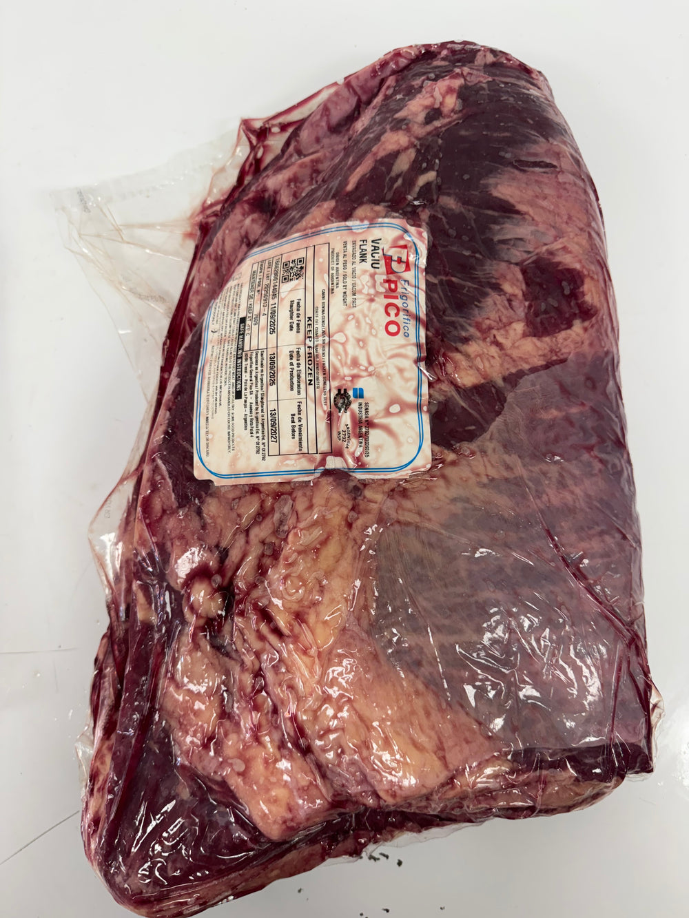 Vacío Argentino Corte Completo (Piezas de 13–15 lb) – $10/lb
