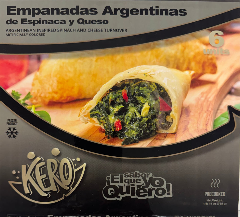 Empanada Argentina de Espinaca-(Cajas de 6)-$14
