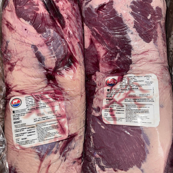 Brisket Argentino Corte Completo (Paquetes de 5–6 lb) – $8/lb