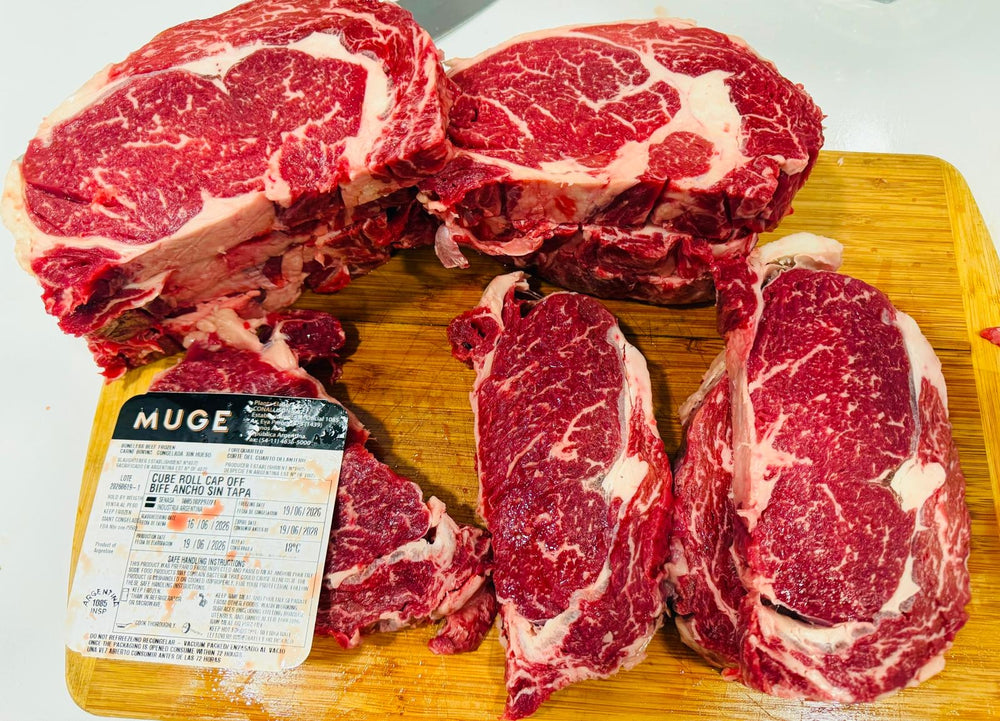 Ribeye/Bife Ancho Argentino-(Paquetes de 8-10 lb)-$17 lb