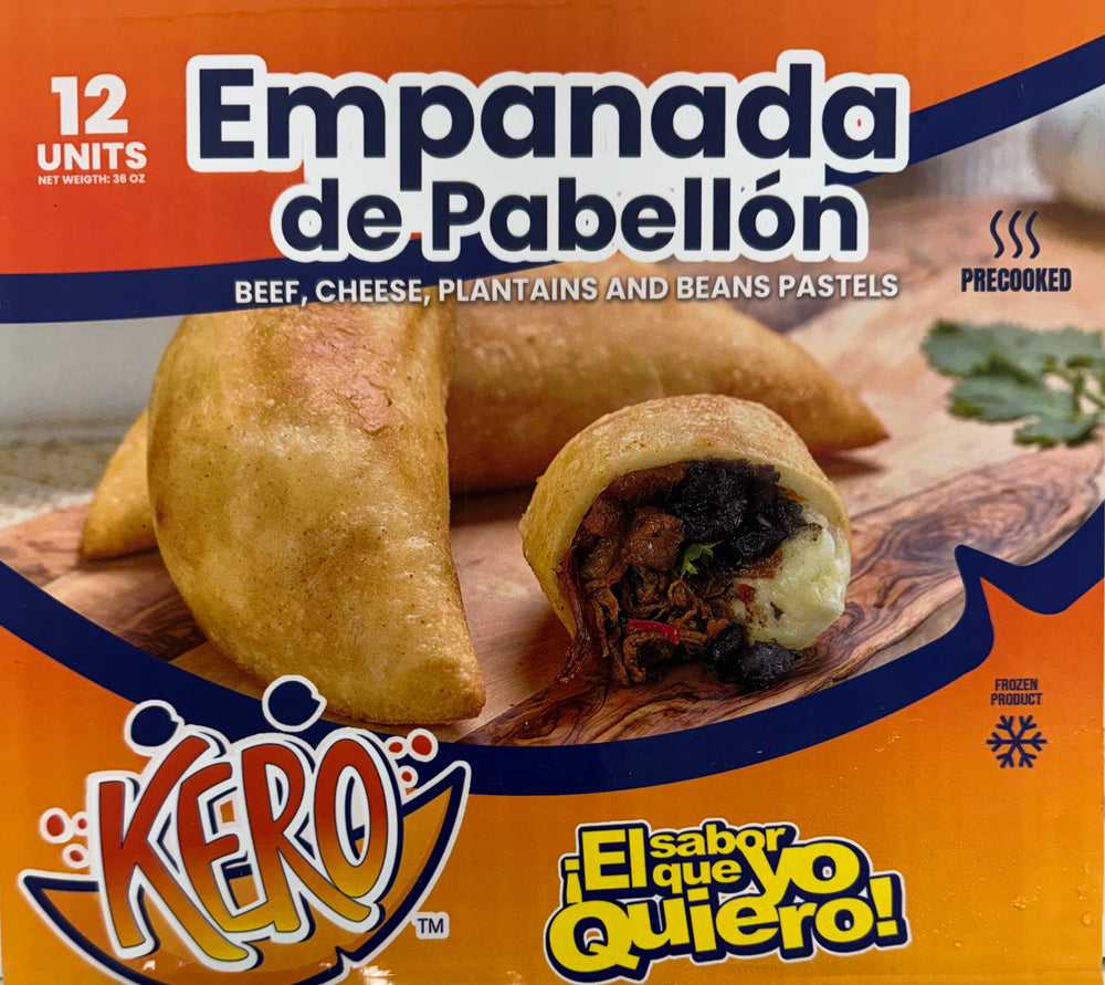 Empanada Venezolana de Pabellón(Cajas de 12)-$14