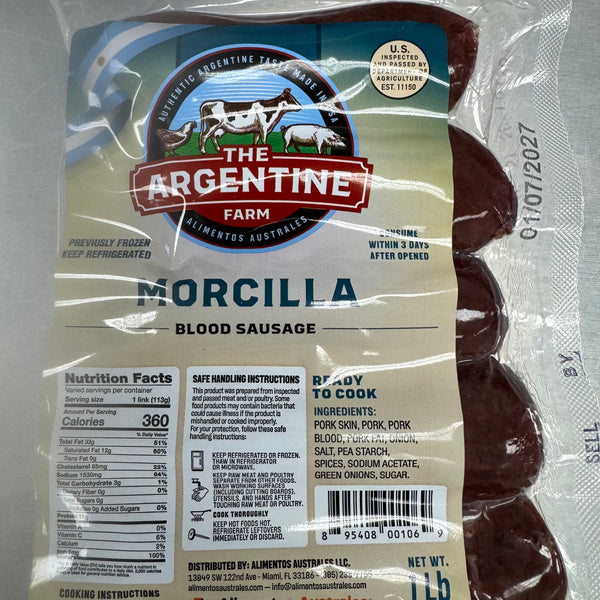 Morcilla Estilo Argentina