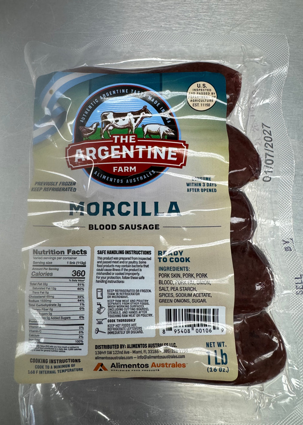 Morcilla Estilo Argentina