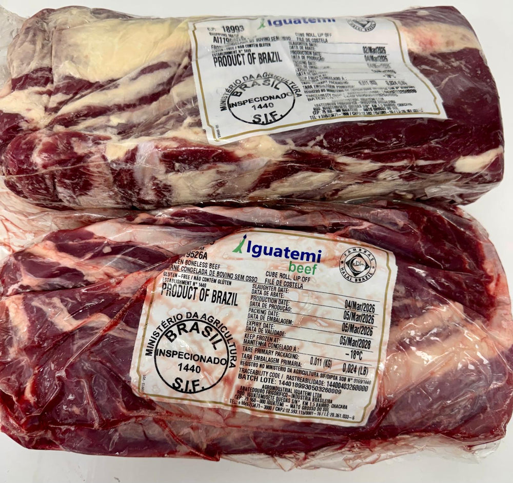 Ribeye Brasileño(Cada paquete pesa entre 6-8 lbs)-$9 lb